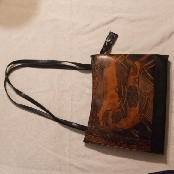 Bambas Art Bag Handmade Leather Shoulder Purse 👜 - Picture 3 of 17